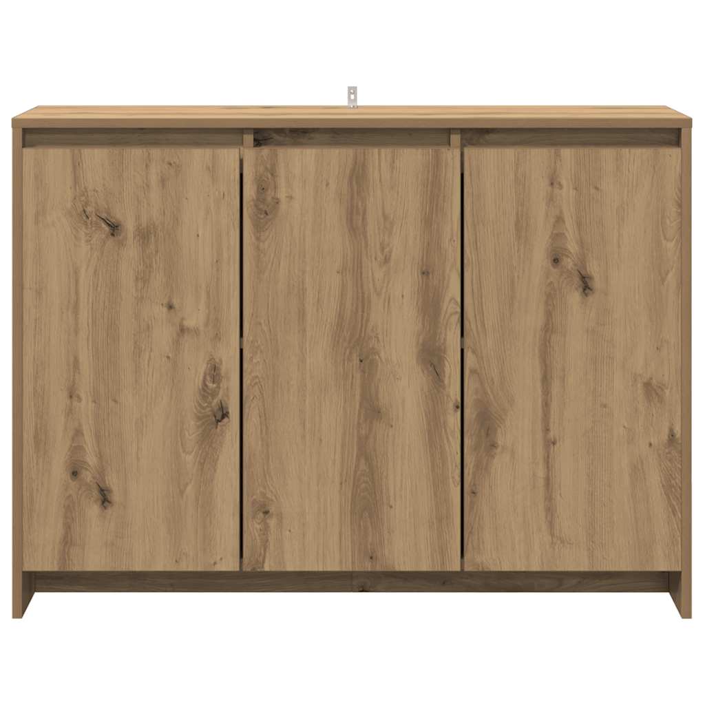 Komoda boja hrasta artisan 102 x 33 x 75 cm konstruirano drvo