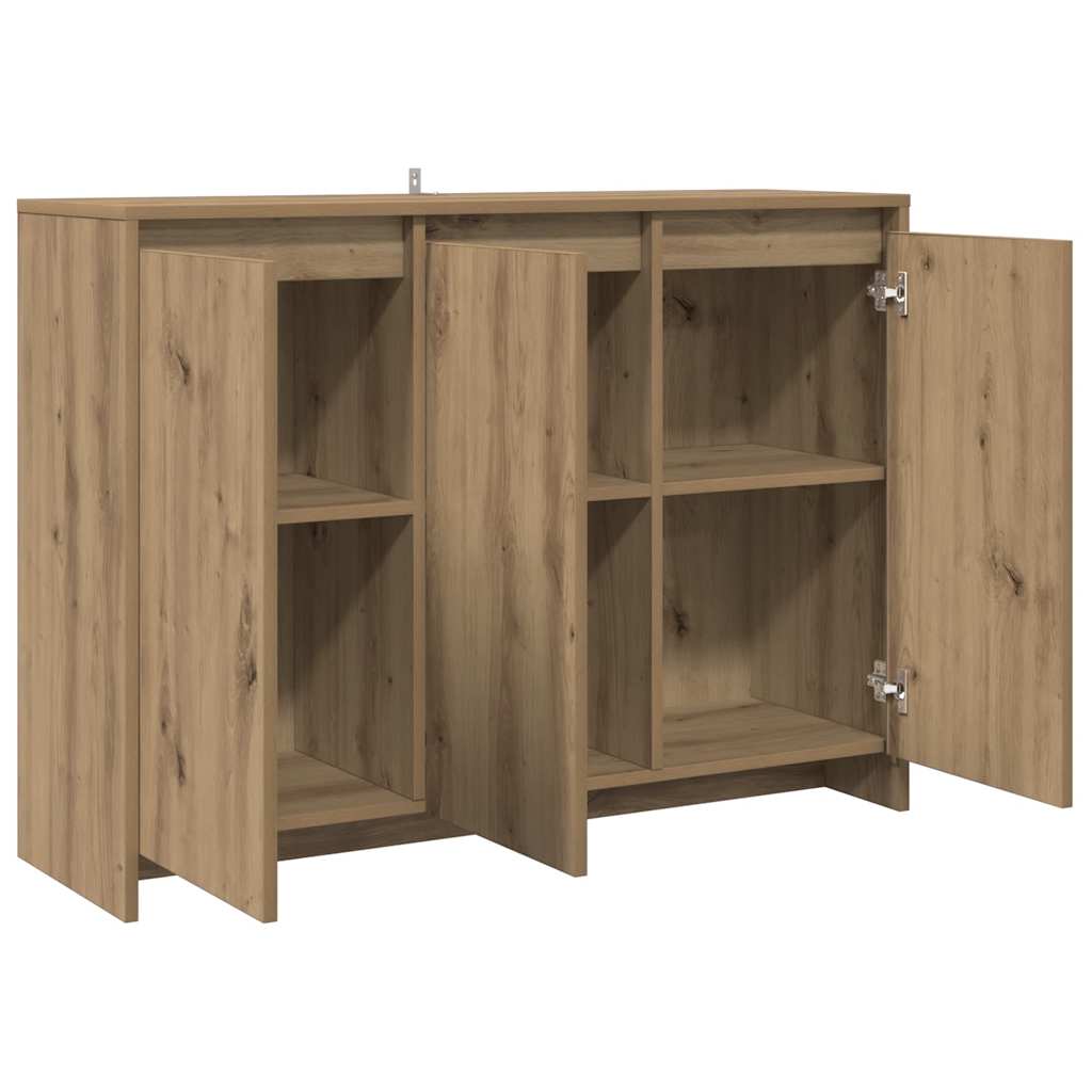 Komoda boja hrasta artisan 102 x 33 x 75 cm konstruirano drvo