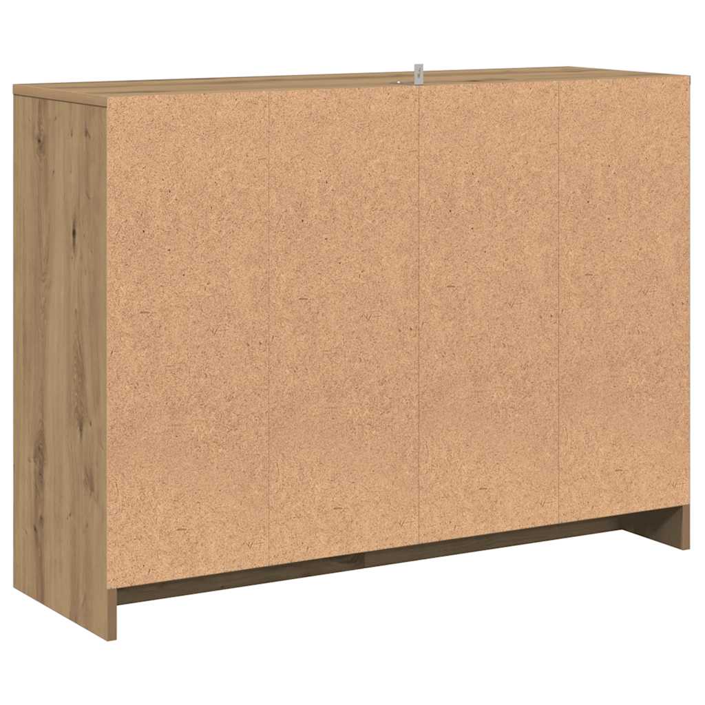 Komoda boja hrasta artisan 102 x 33 x 75 cm konstruirano drvo