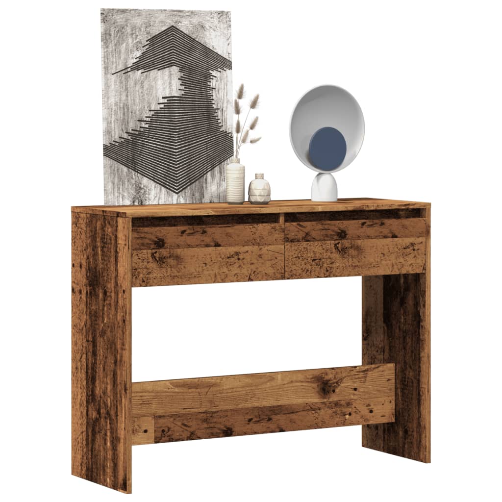 konzolni stol staro drvo 100x35x76,5 cm konstruirano drvo