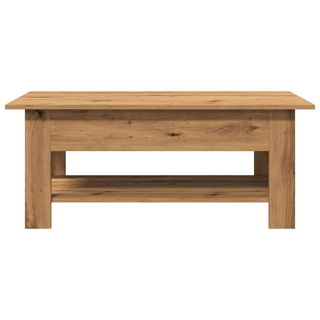 Stolić z kavu boja hrasta artisan 102x55x42cm konstruirano drvo
