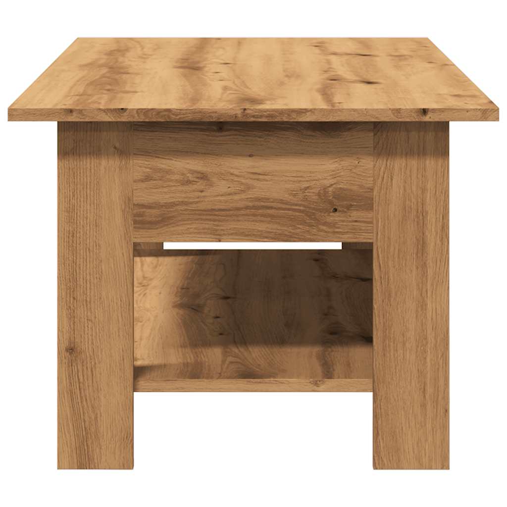 Stolić z kavu boja hrasta artisan 102x55x42cm konstruirano drvo