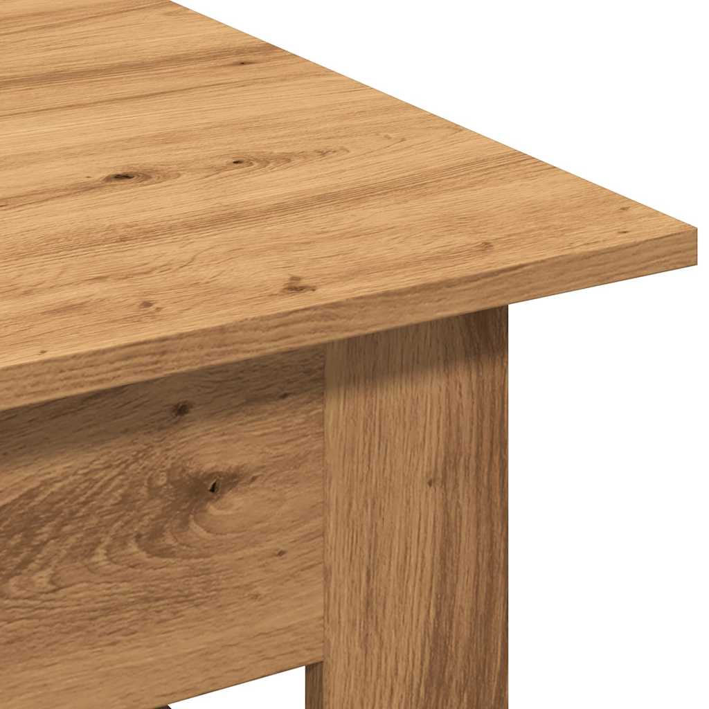 Stolić z kavu boja hrasta artisan 102x55x42cm konstruirano drvo