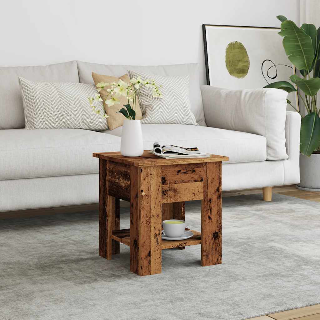 Stol za kavu staro drvo 40x40x42 cm konstruirano drvo