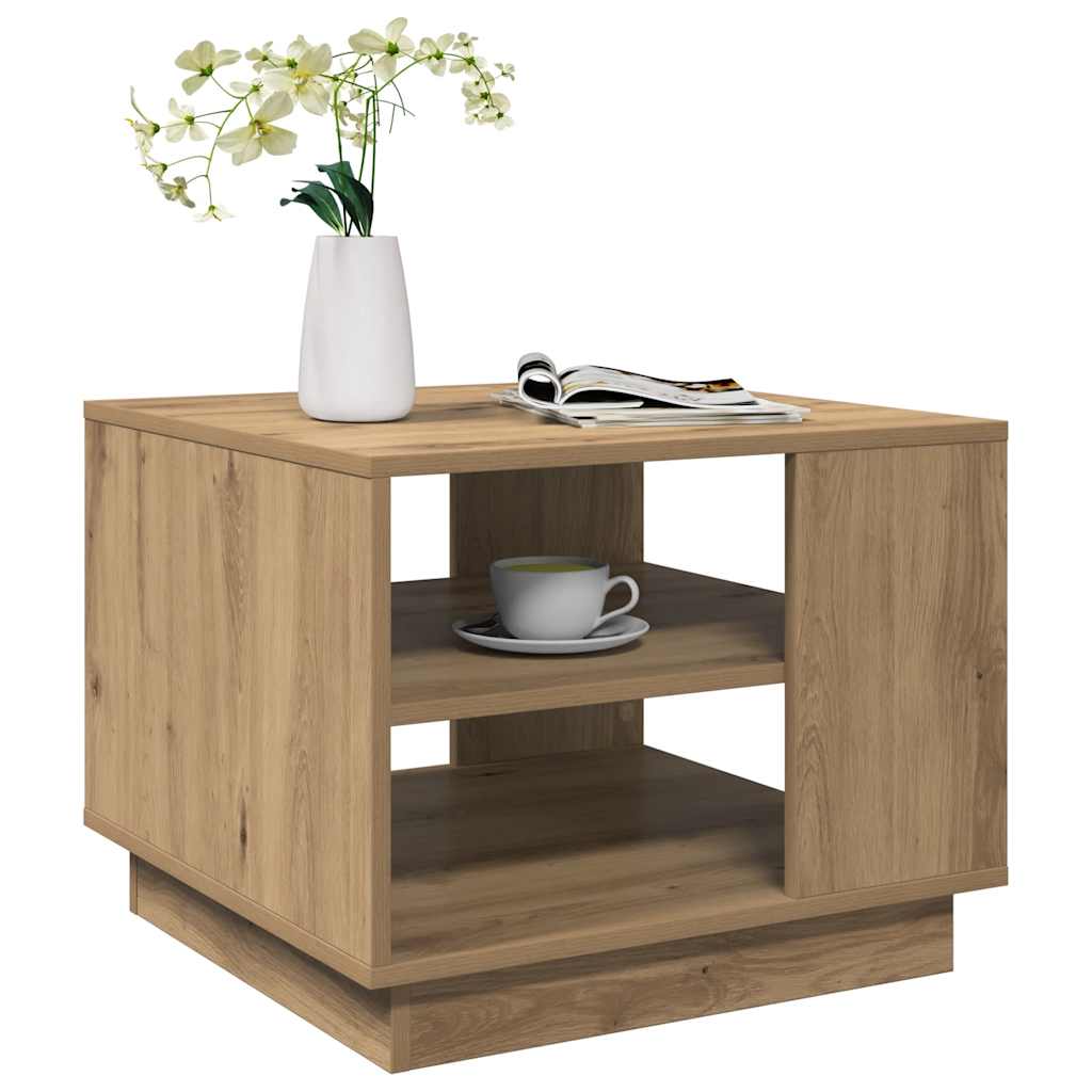 Stol za kavu Artisan hrast 55x55x42 cm izrađeno drvo