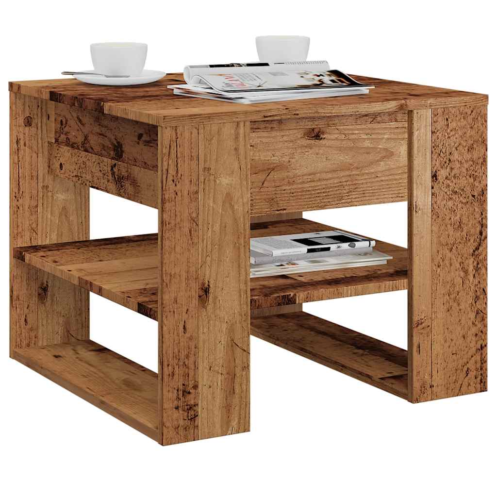Stolić za kavu boja hrasta 55,5x55x45 cm konstruirano drvo