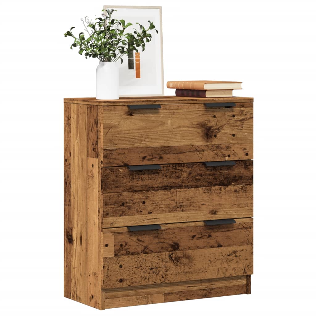 Komoda boja starog drva 60 x 30 x 70 cm od konstruiranog drva