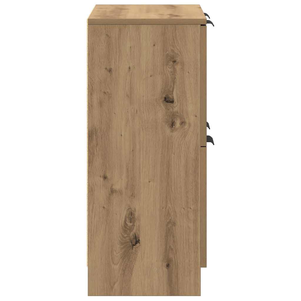 Komoda boja hrasta artisan 60x30x70 cm od konstruiranog drva