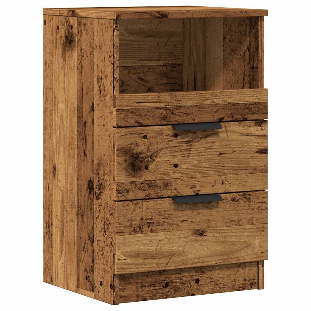 Noćni ormarići 2 kom Staro drvo 40x36x65 cm Konstruirano drvo