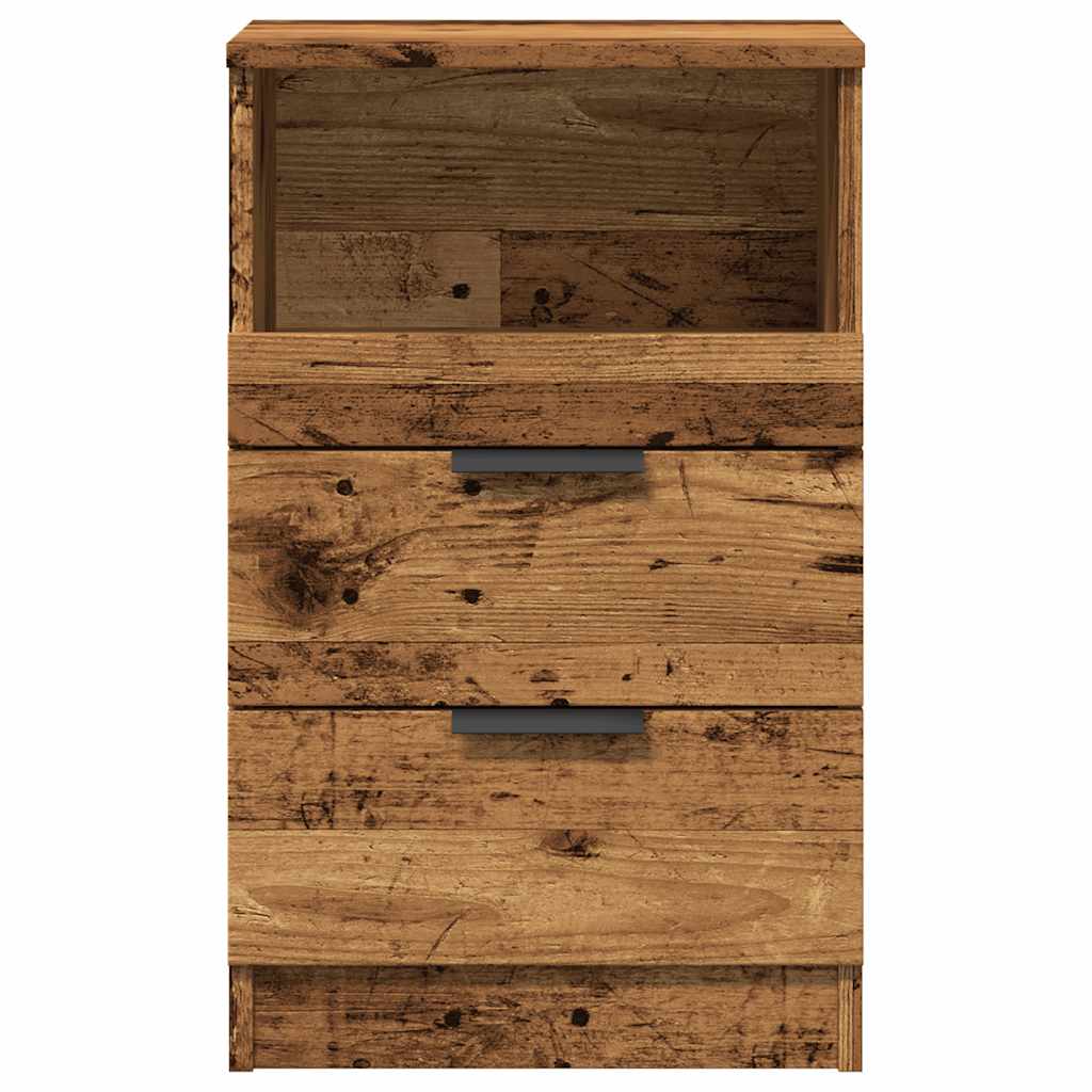 Noćni ormarići 2 kom Staro drvo 40x36x65 cm Konstruirano drvo