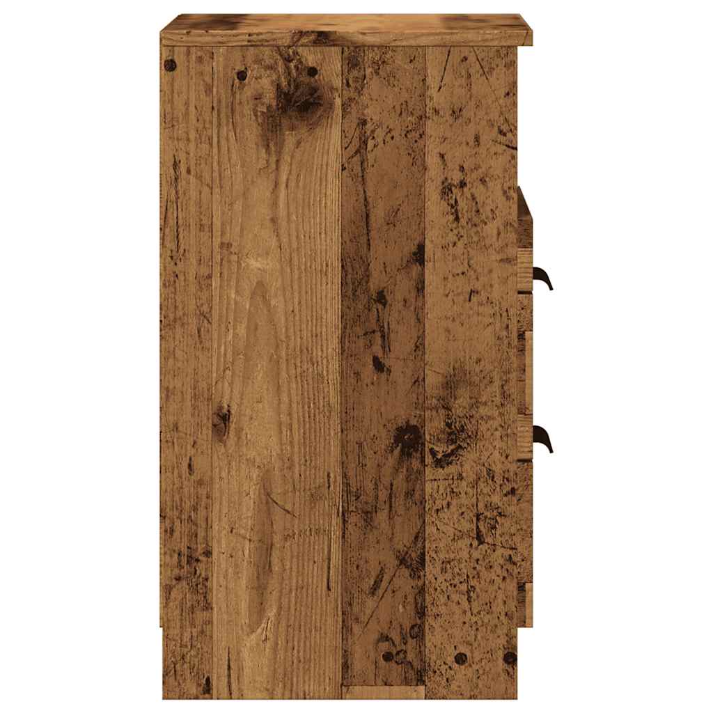Noćni ormarići 2 kom Staro drvo 40x36x65 cm Konstruirano drvo