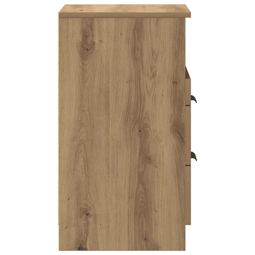 Noćni ormarići 2 kom Artisan hrast 40x36x65 cm izrađeno drvo