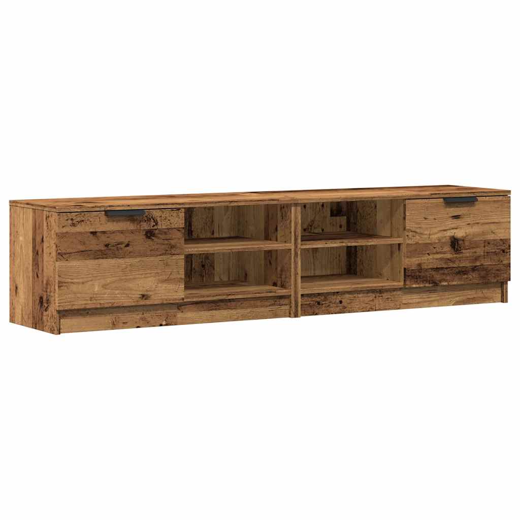 2-dijelni TV ormarić Staro drvo 80x35x36,5 cm Konstruirano drvo