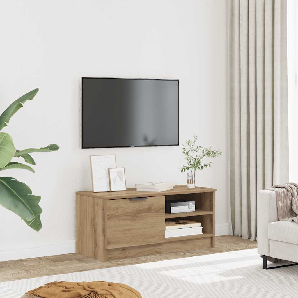 TV ormarić Artisan hrast 80x35x36,5 cm izrađeno drvo