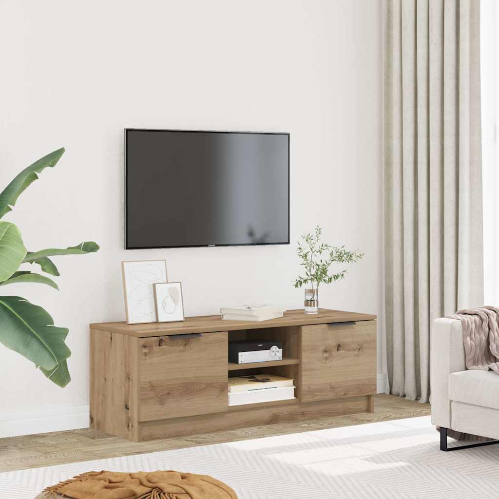 TV ormarić Artisan hrast 102x35x36,5 cm izrađeno drvo