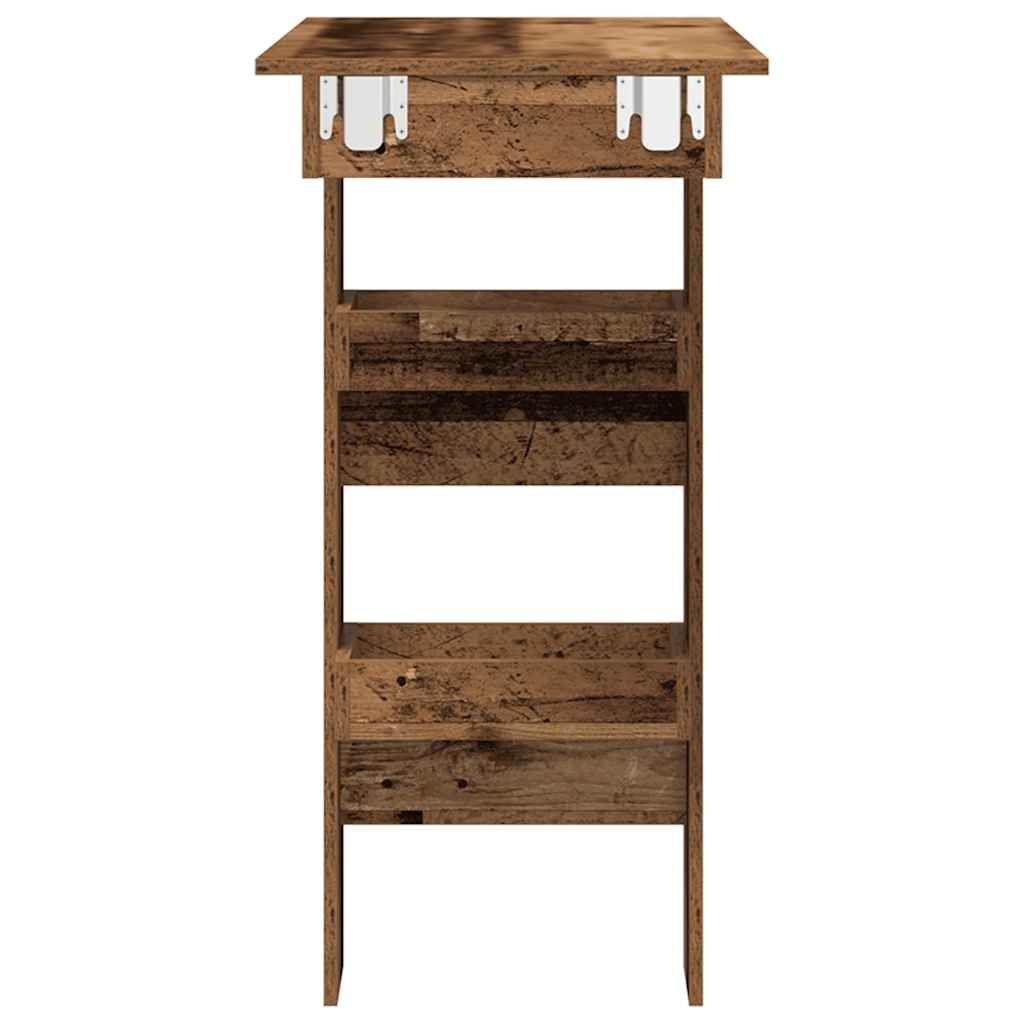 Zidni barski stol staro drvo 102x45x103,5 cm konstruirano drvo