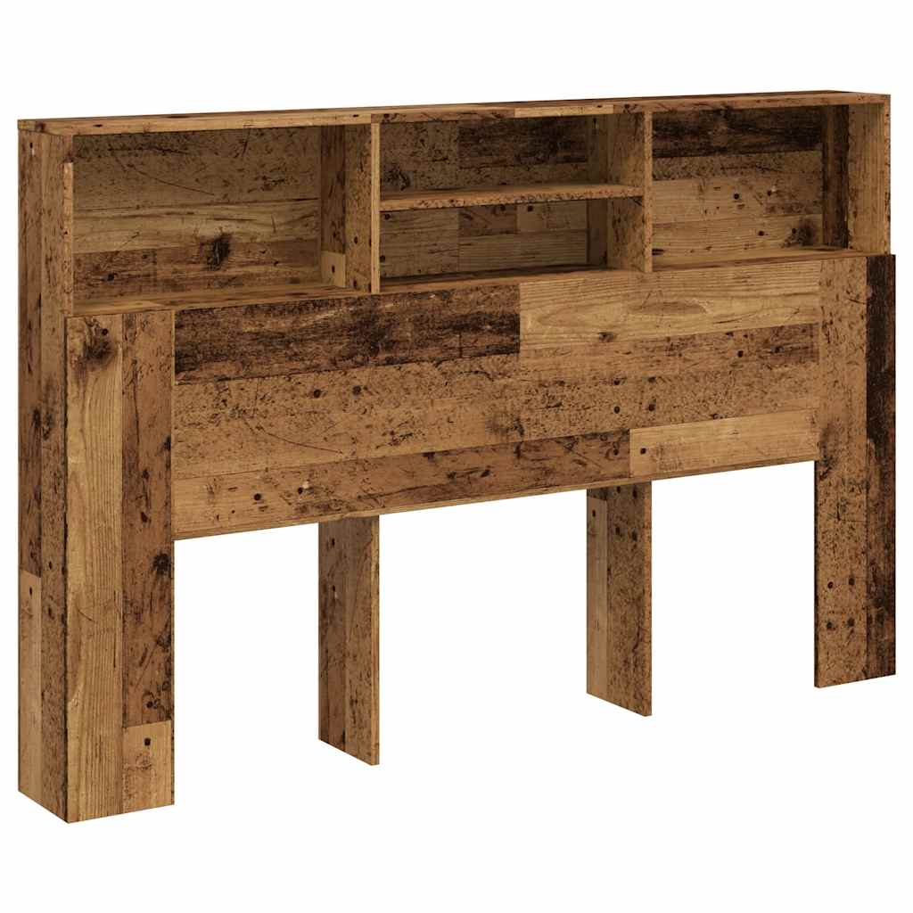 Uzglavni ormarić staro drvo 160x19x103,5 cm konstruirano drvo