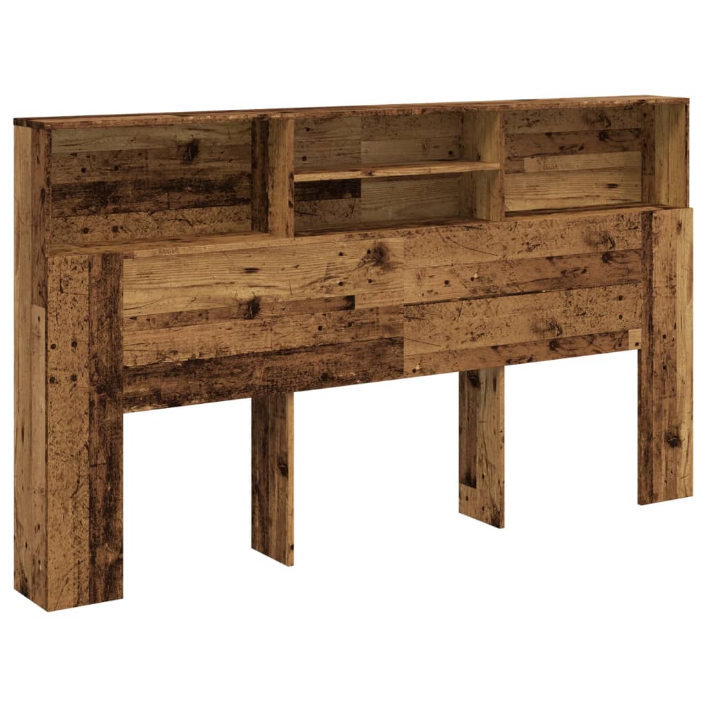 Uzglavni ormarić staro drvo 180x19x103,5 cm konstruirano drvo