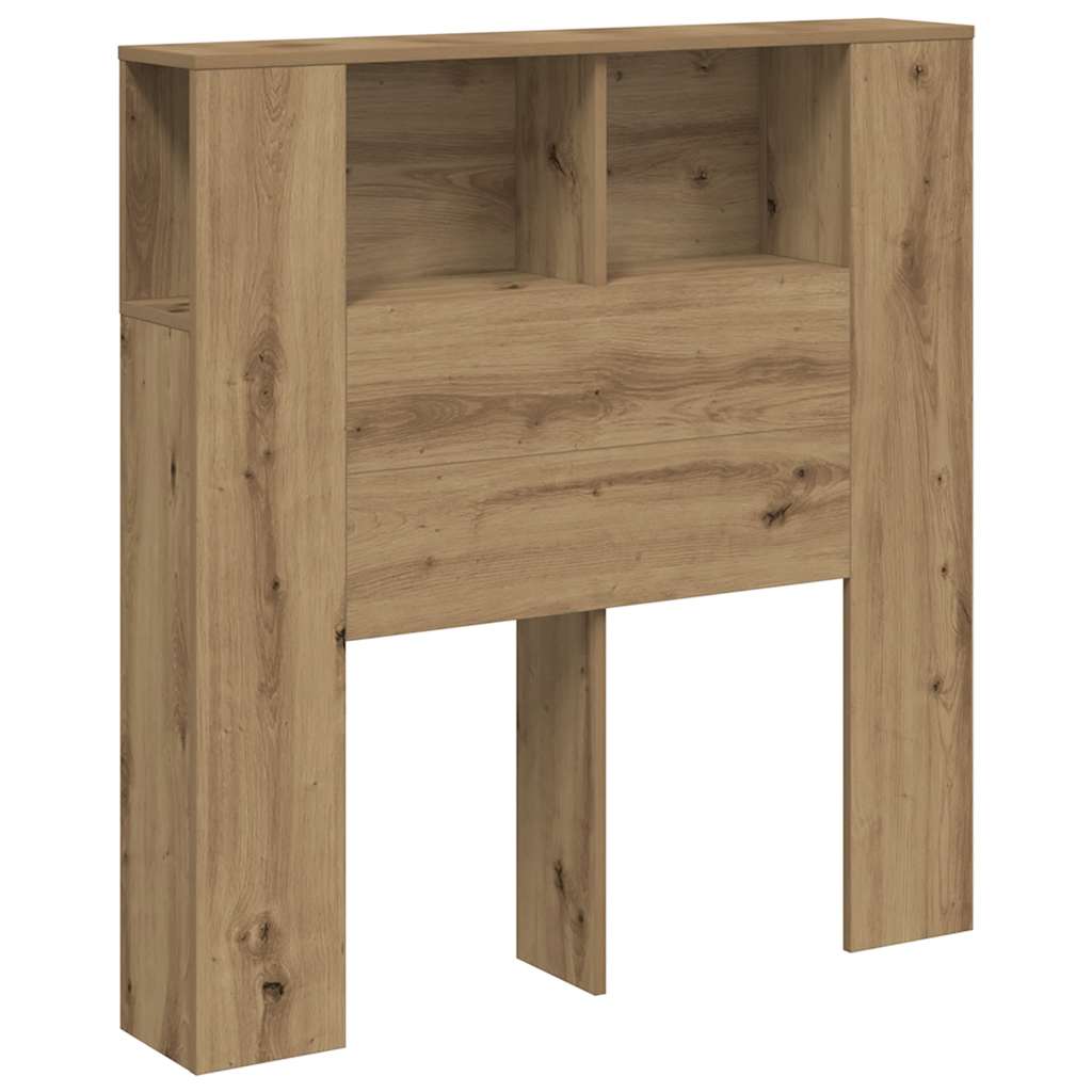 Uzglavni ormarić Artisan hrast 100x18,5x102,5 cm izrađeno drvo