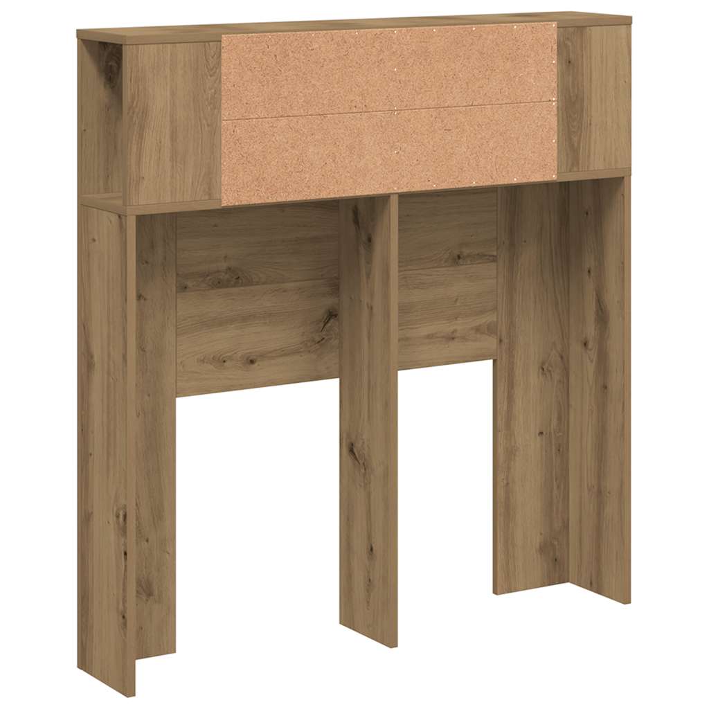 Uzglavni ormarić Artisan hrast 100x18,5x102,5 cm izrađeno drvo