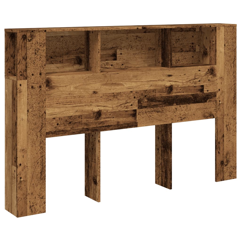 Uzglavni ormarić staro drvo 160x18,5x103,5 cm konstruirano drvo