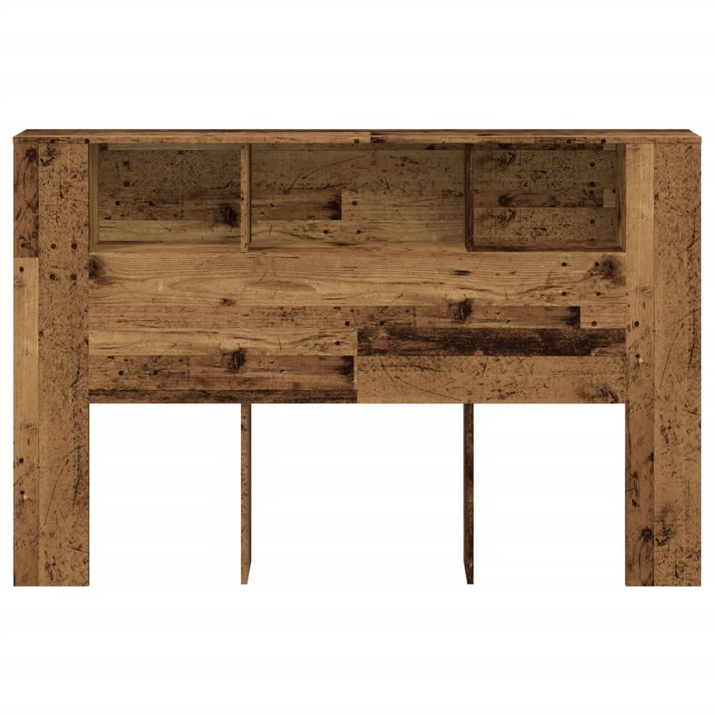 Uzglavni ormarić staro drvo 160x18,5x103,5 cm konstruirano drvo