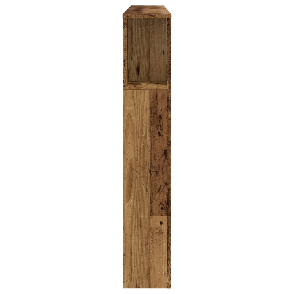 Uzglavni ormarić staro drvo 160x18,5x103,5 cm konstruirano drvo