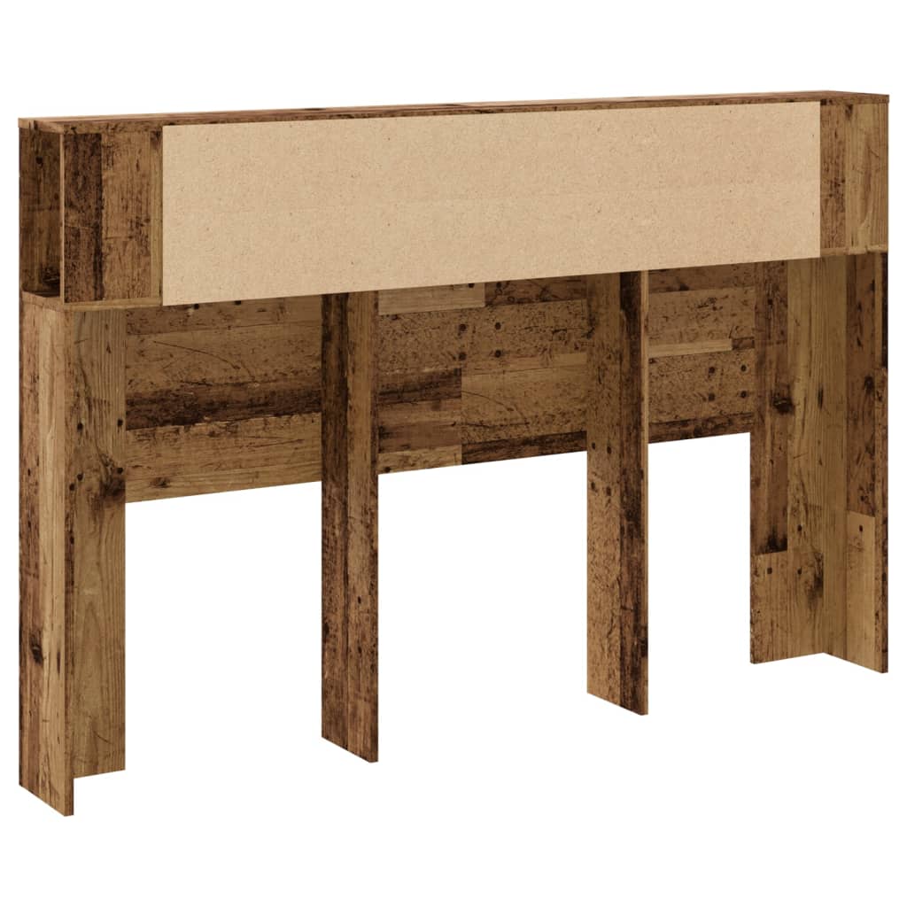 Uzglavni ormarić staro drvo 160x18,5x103,5 cm konstruirano drvo