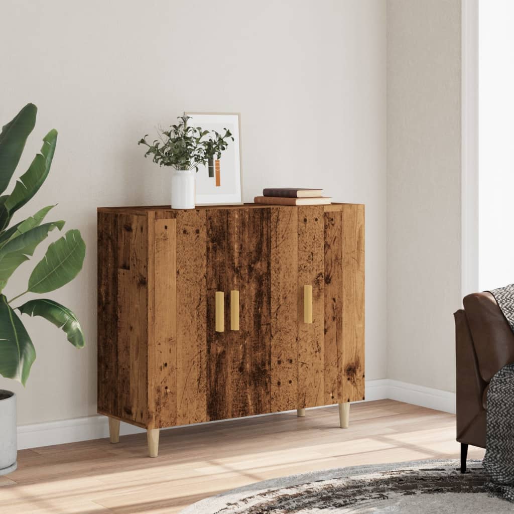 Komoda boja starog drva 90 x 34 x 80 cm od konstruiranog drva