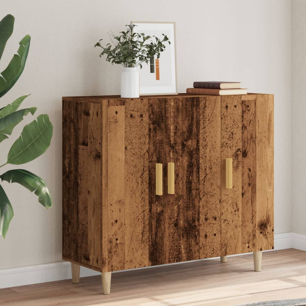 Komoda boja starog drva 90 x 34 x 80 cm od konstruiranog drva