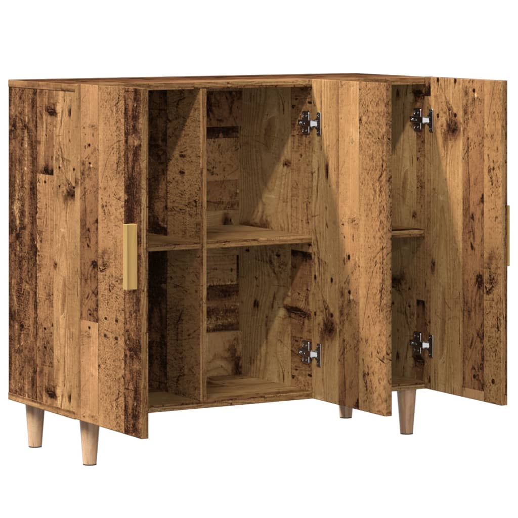 Komoda boja starog drva 90 x 34 x 80 cm od konstruiranog drva
