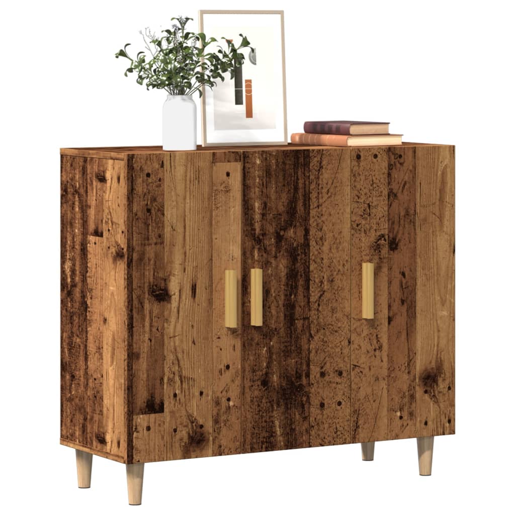 Komoda boja starog drva 90 x 34 x 80 cm od konstruiranog drva