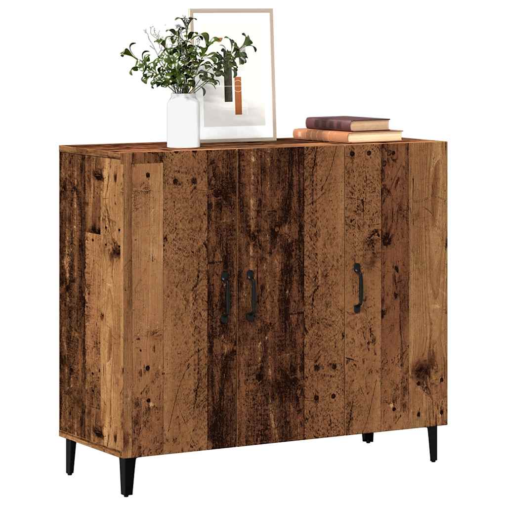 Komoda boja starog drva 90 x 34 x 80 cm od konstruiranog drva