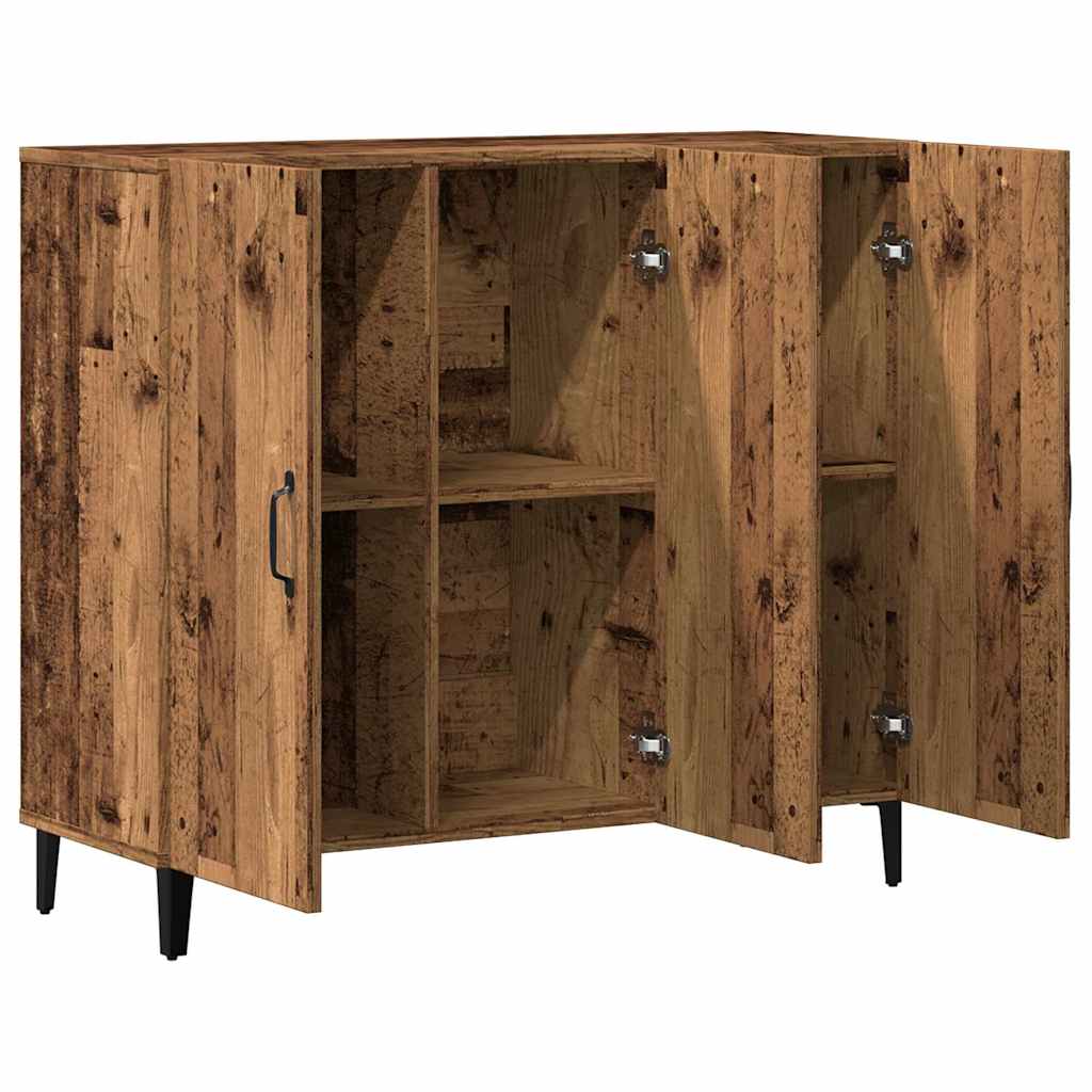 Komoda boja starog drva 90 x 34 x 80 cm od konstruiranog drva