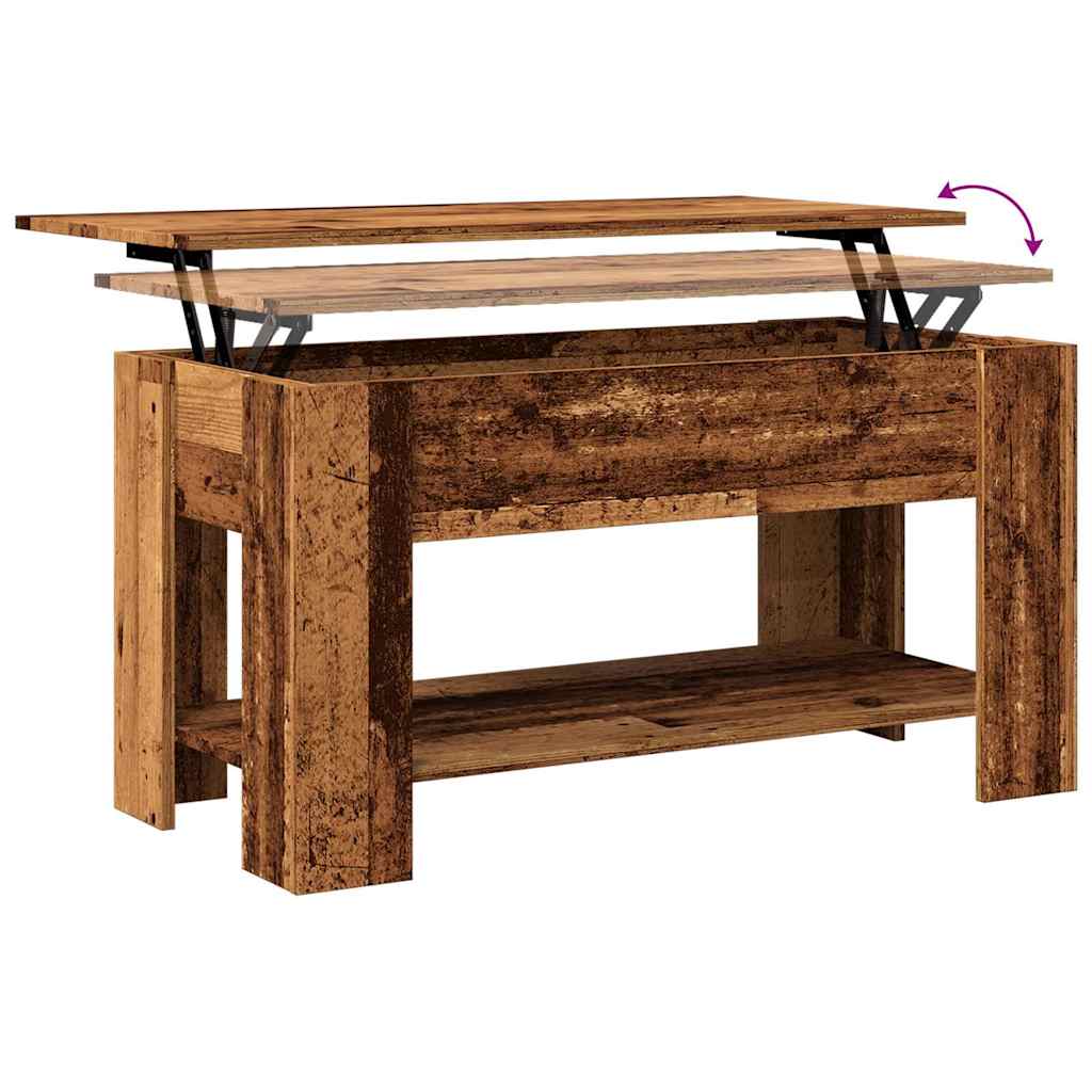 Stol za kavu staro drvo 101x49x52 cm konstruirano drvo