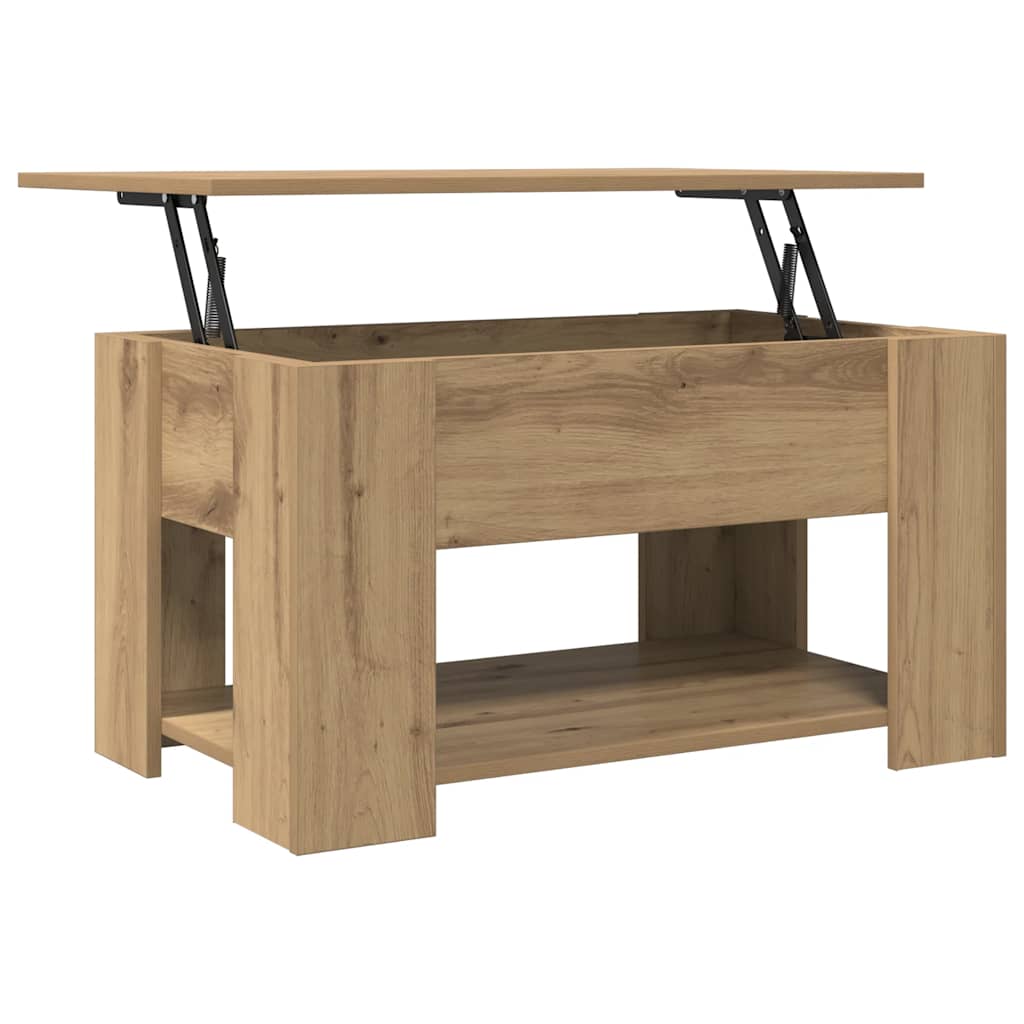 Stol za kavu Artisan hrast 79x49x41 cm Konstruirano drvo
