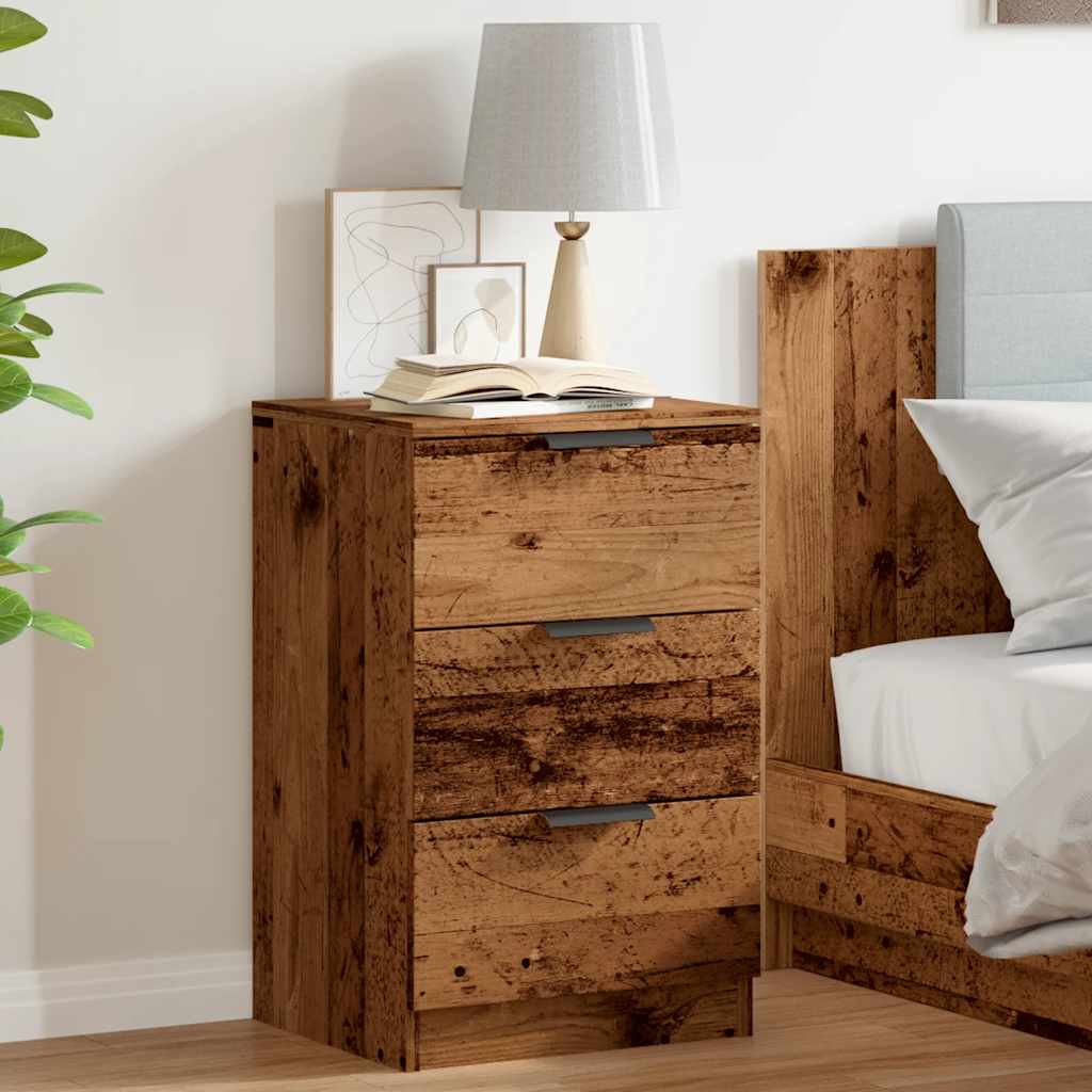Noćni ormarići 2 kom Staro drvo 40x36x65 cm Konstruirano drvo