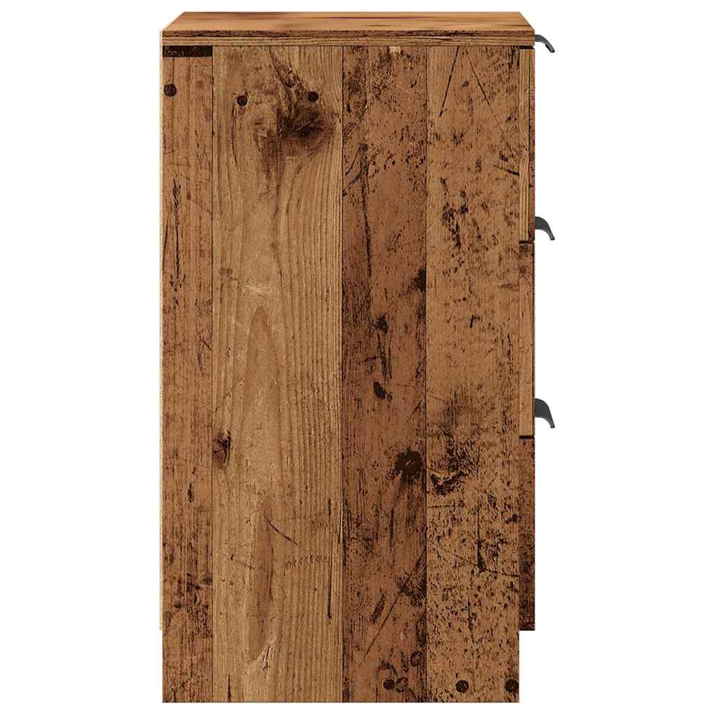 Noćni ormarići 2 kom Staro drvo 40x36x65 cm Konstruirano drvo