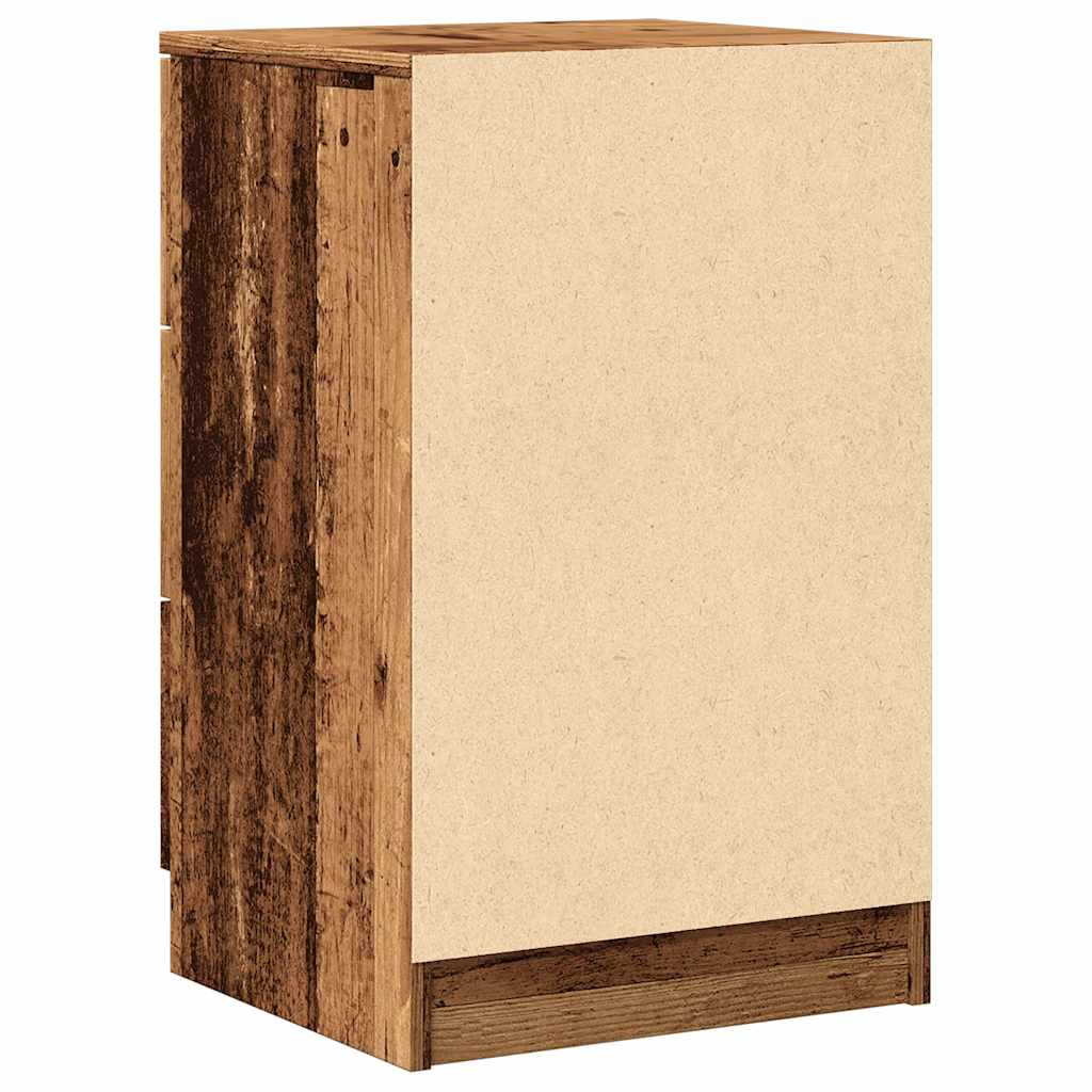 Noćni ormarići 2 kom Staro drvo 40x36x65 cm Konstruirano drvo