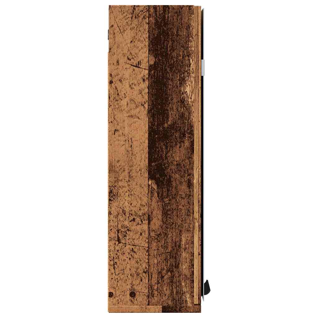 Kupaonski ormarić s ogledalom staro drvo 64x20x66,5 cm