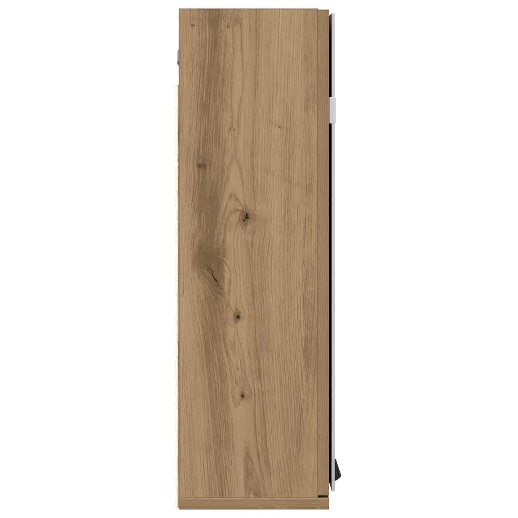 Kupaonski ormarić s ogledalom Artisan hrast 64x20x66,5 cm