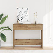 Konzolni stol Artisan hrast 90x36x75 cm izrađeno drvo