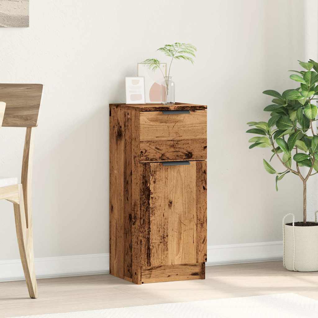 Komoda boja staro drvo 30 x 30 x 70 cm od konstruiranog drva