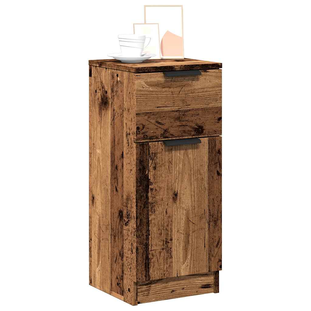 Komoda boja staro drvo 30 x 30 x 70 cm od konstruiranog drva