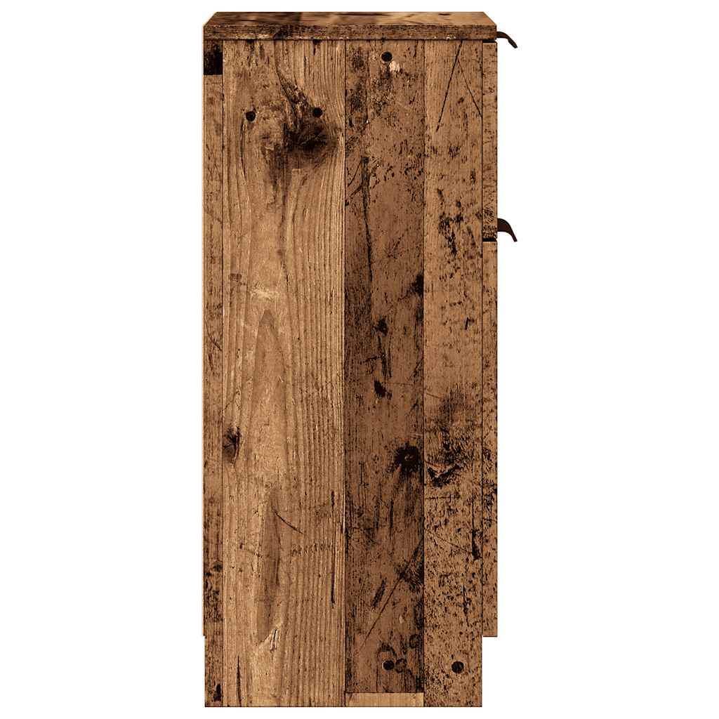Komoda boja staro drvo 30 x 30 x 70 cm od konstruiranog drva