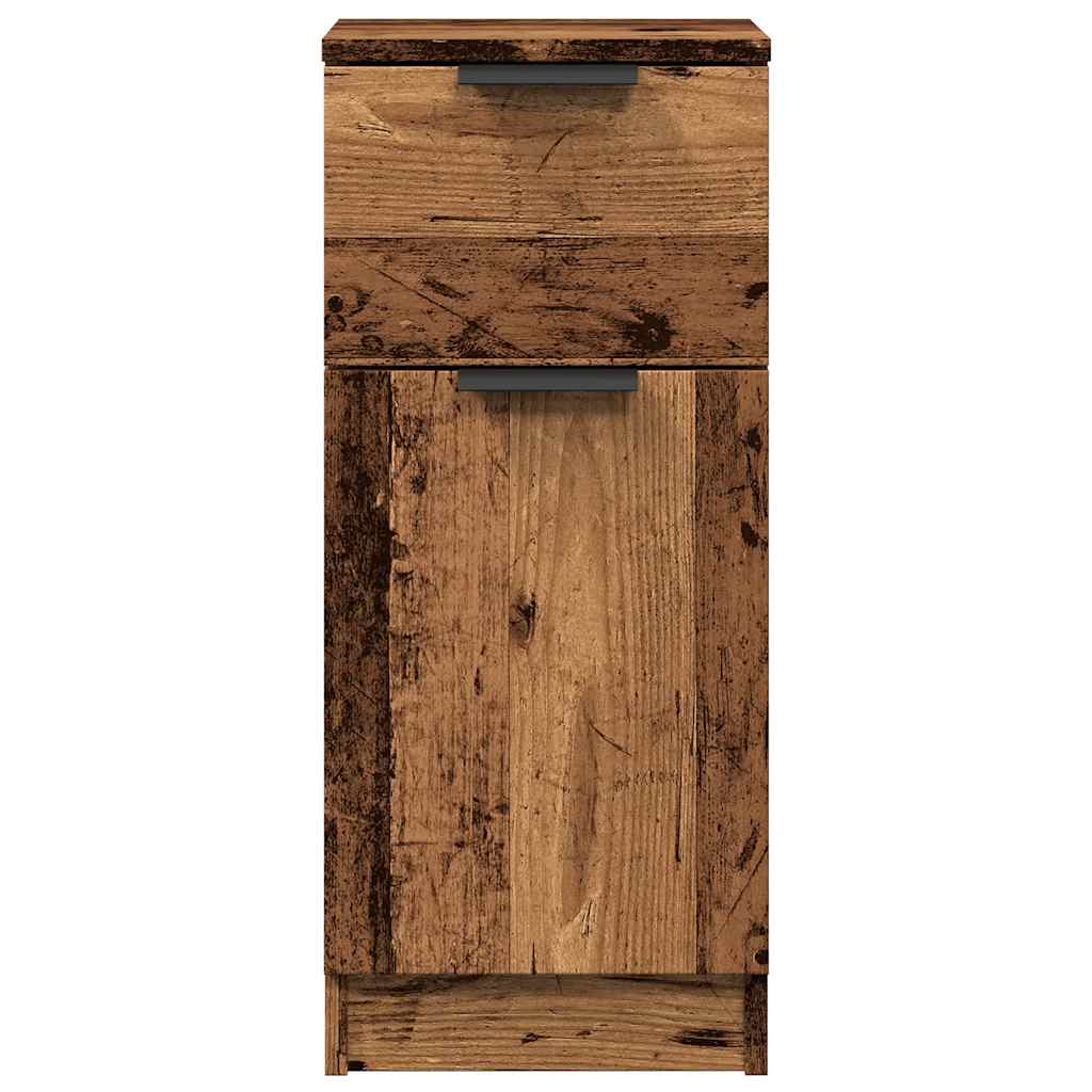 Komoda 2 kom staro drvo 30x30x70 cm konstruirano drvo