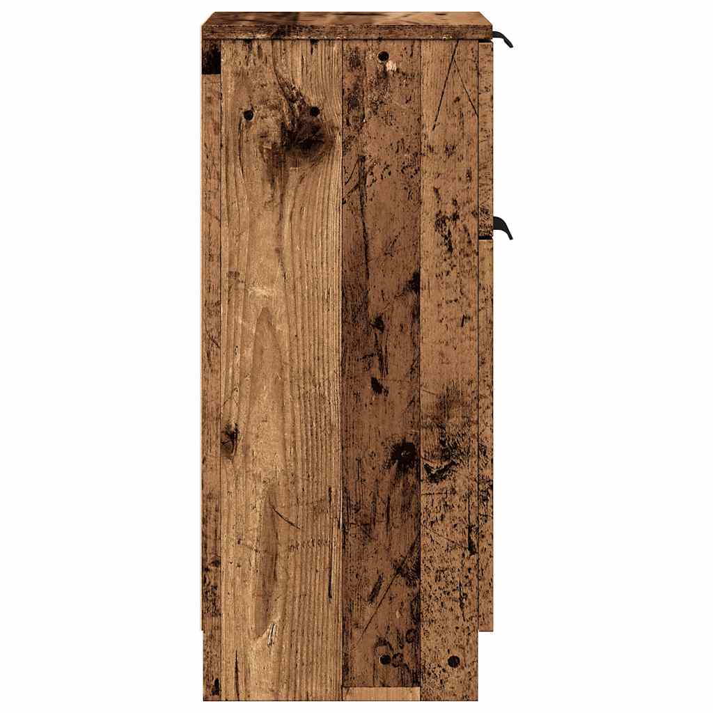 Komoda 2 kom staro drvo 30x30x70 cm konstruirano drvo
