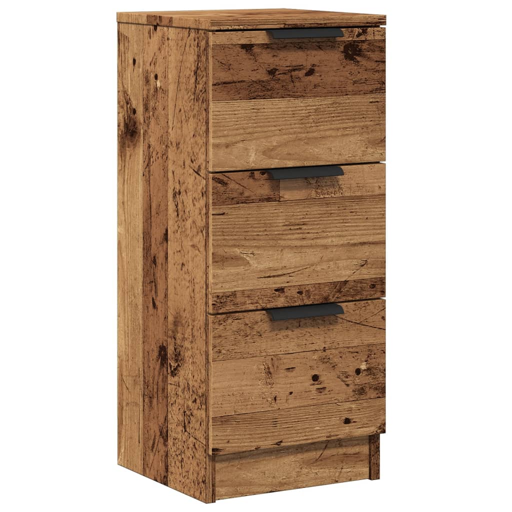 Komoda boja staro drvo 30 x 30 x 70 cm od konstruiranog drva