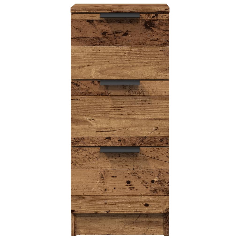 Komoda boja staro drvo 30 x 30 x 70 cm od konstruiranog drva
