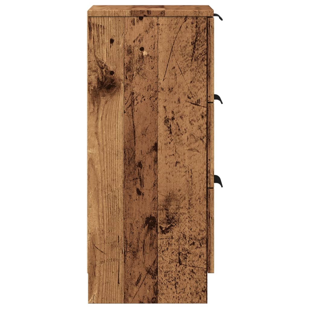 Komoda boja staro drvo 30 x 30 x 70 cm od konstruiranog drva